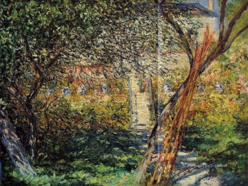  jardin Pintura al %C3%B3leo - El jardín de Monet en Vetheuil Claude Monet